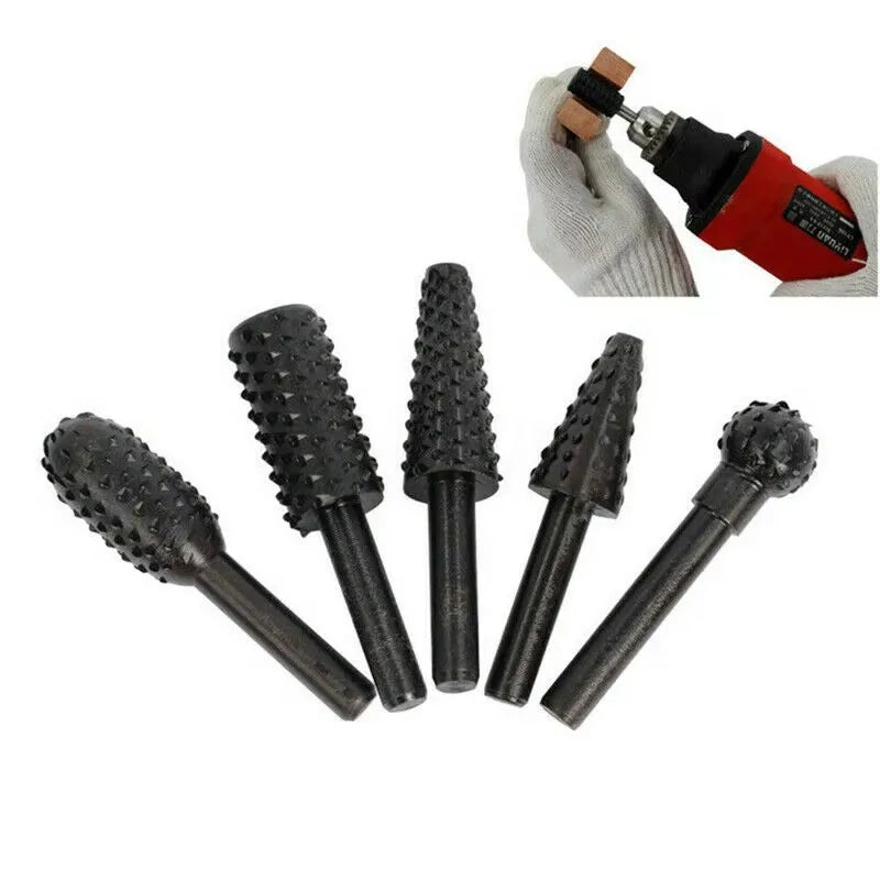 5-Piece Wood Carving Drill Knife Set | Woodworking Tools Wood Carving Tool Set Qme