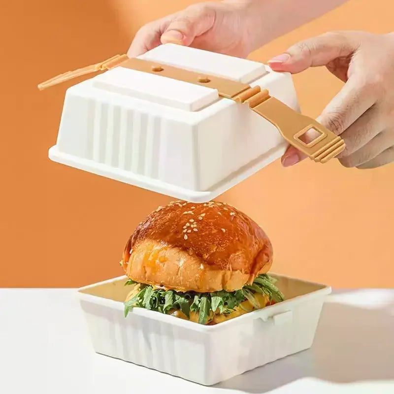 Premium Lunch Box with Sturdy Strap & Leak-Proof Lid Lunch Box Qme
