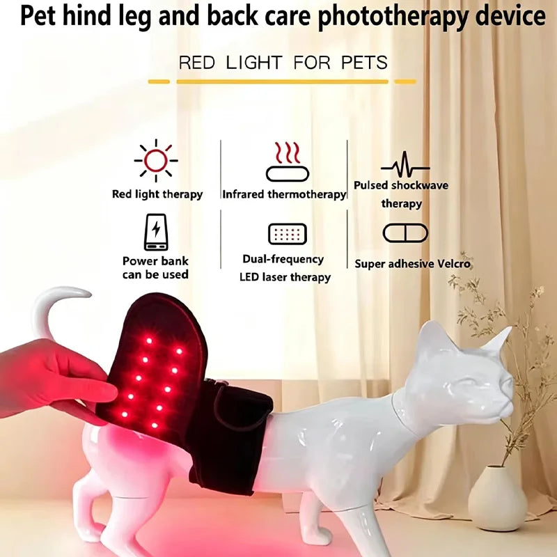 36 LED Wearable Red Light Therapy Device for Dogs & Cats Pet Light Therapy Device Qst