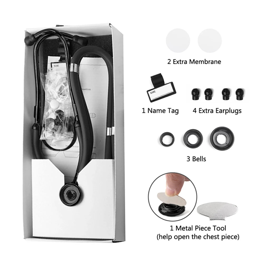 XceeFit Dual-Sided Cardiology Stethoscope – Nurses & Doctors Cardiology Stethoscope Qst