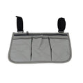 Wheelchair Armrest Organizer Bag | 5 Colors, Multi-Pocket Wheelchair Side Organizer Qme gray