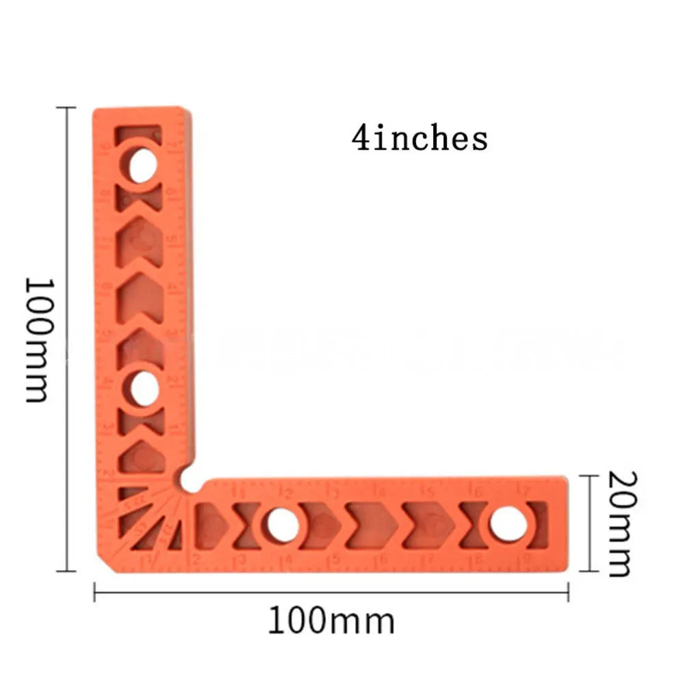 90° Aluminum Alloy Woodworking Positioning Squares – 4-Pack Woodworking Square Qme