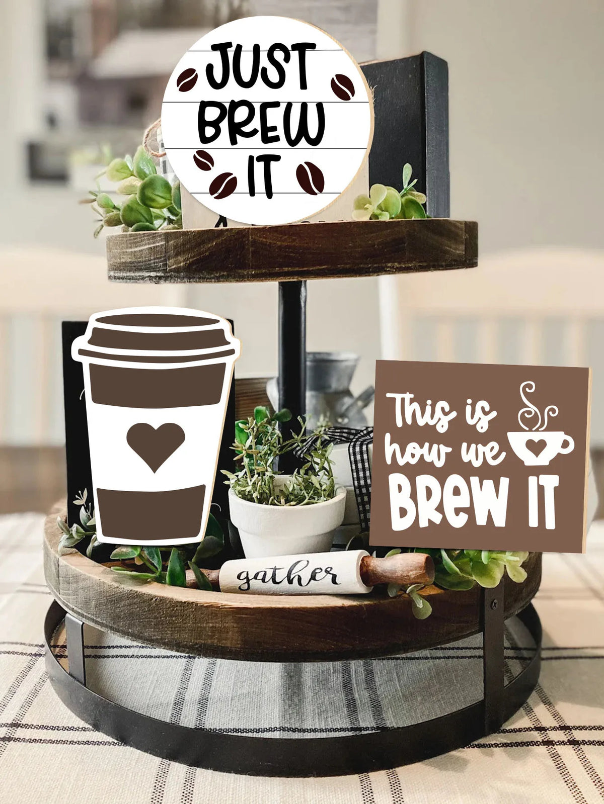 Classic Wooden Coffee Tray | Home Bar & Cafe Decor Wooden Serving Tray Qme