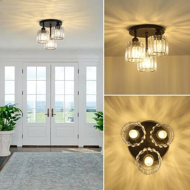 Modern Luxury Crystal Ceiling Chandelier – LED Home Light Crystal Chandelier Qme