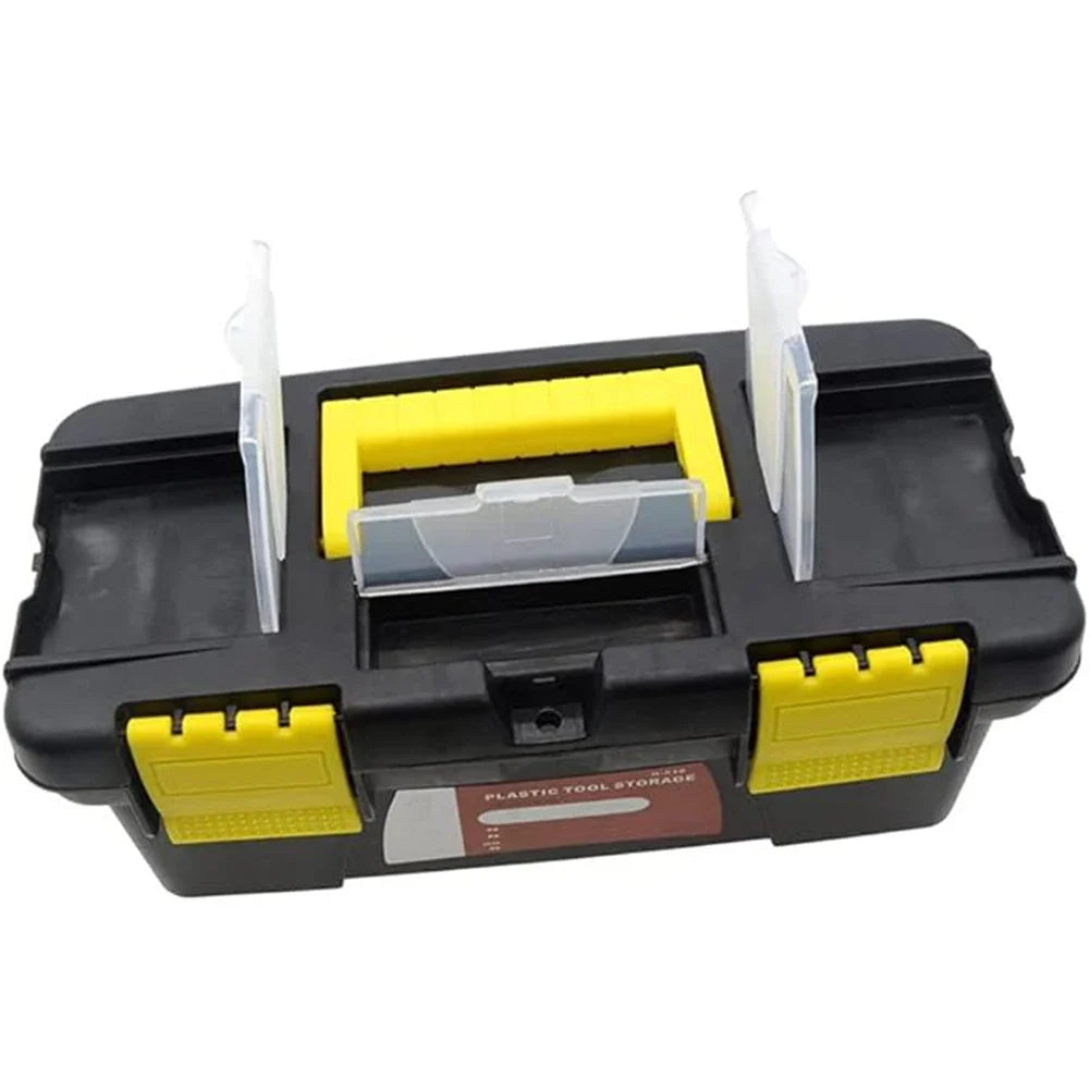Double-Layer Portable Tool Storage Box | 2-Layer ABS Toolbox Portable Toolbox Qme