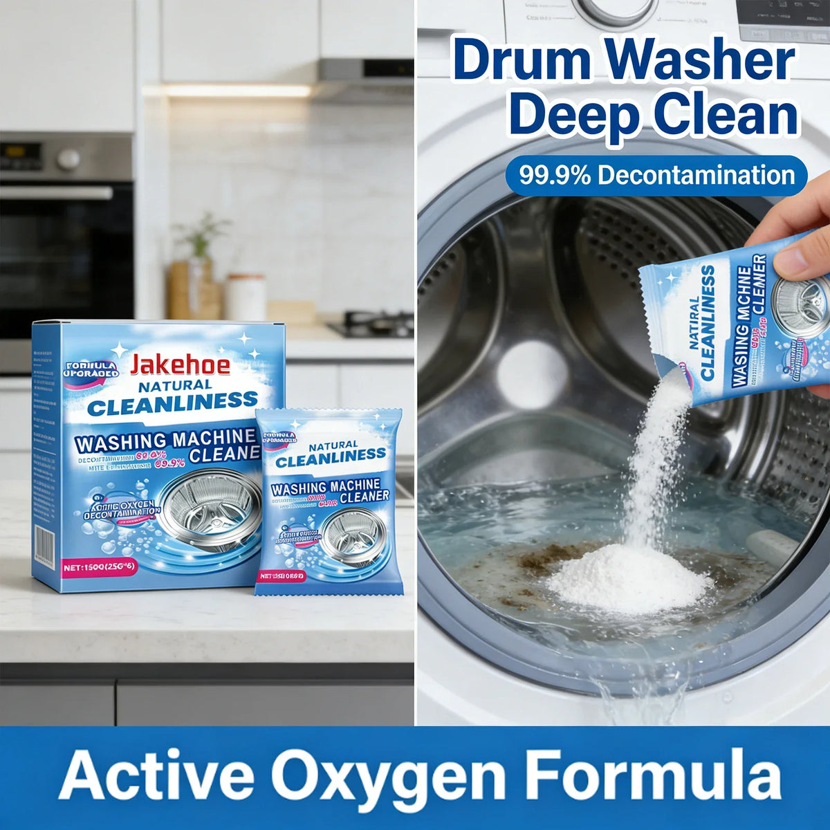 Washing Machine Cleaning Powder – Remove Dirt, Mold & Odor Washing Machine Cleaner Qme