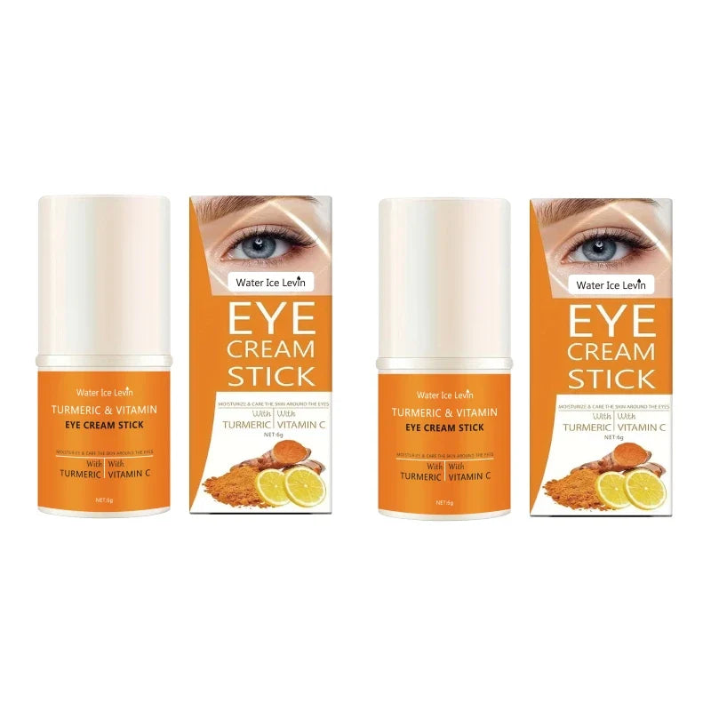 Turmeric Vitamin C Eye Cream Stick – Brighten & Smooth Eye Cream Stick Qme 6g 2pcs A Box
