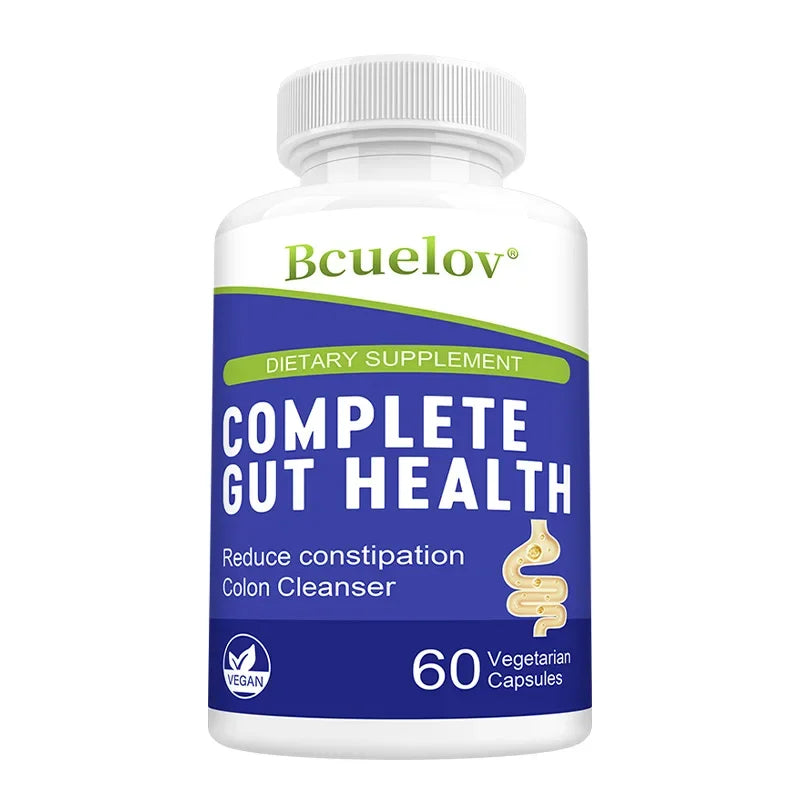 Gut Health Capsules – Senna Leaf, Ginger & Dandelion Root Digestive Supplement Qst 60 count-1 bottle
