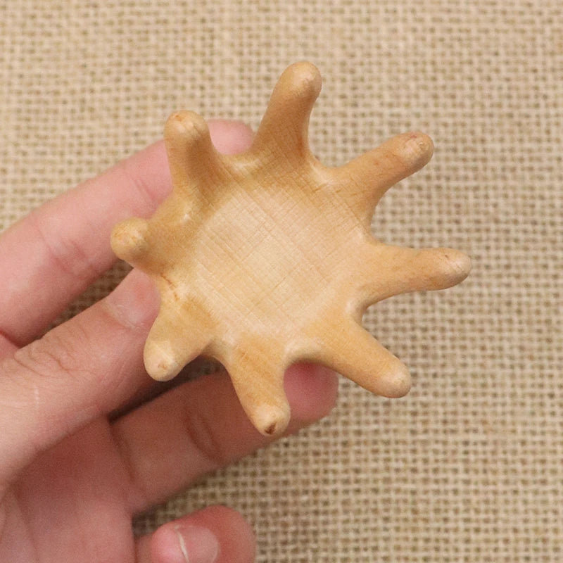 Sandalwood Octopus Scalp Massage Comb | Gua Sha Head Comb Scalp Massage Comb Qst
