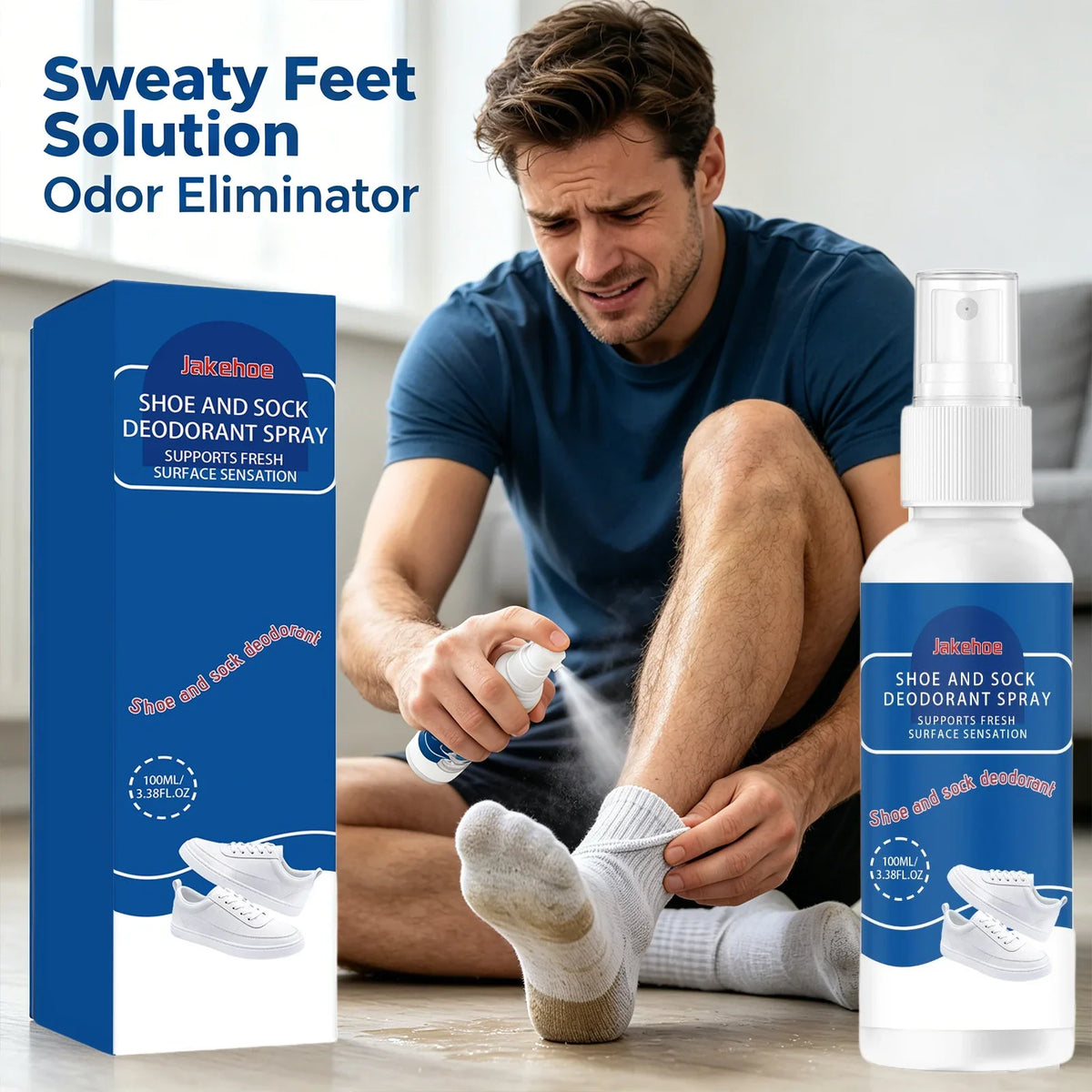 Shoe & Sock Deodorant Spray – Odor Neutralizing Freshener Shoe Deodorant Spray Qme
