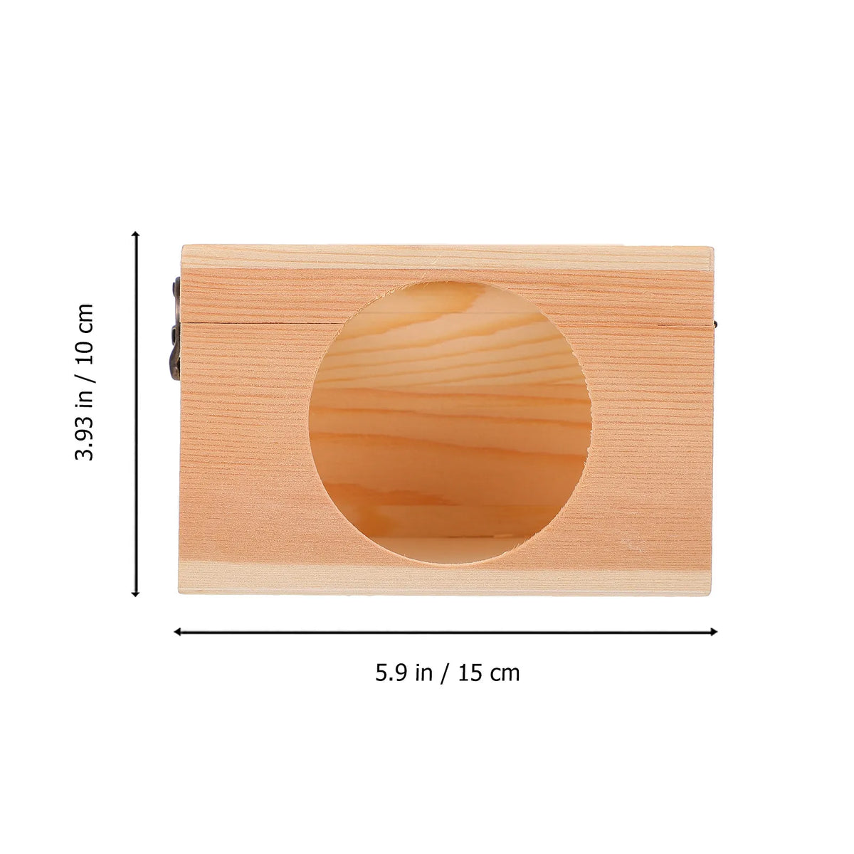 Wooden Hamster House – Natural Wood Hideout & Sleep Nest Small Animal Hideout Qme