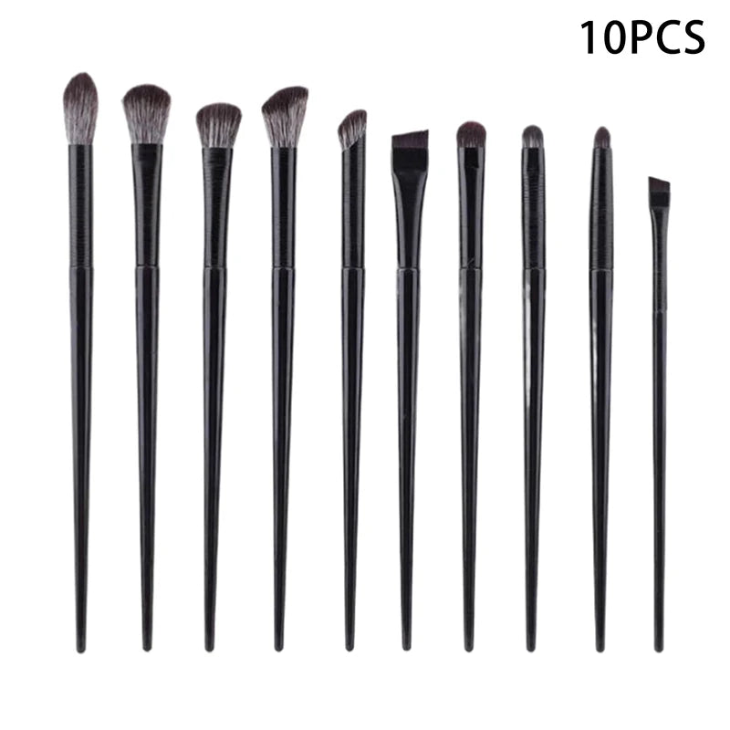 8/10 PCS Eye Makeup Brush Set – Eyeshadow, Liner & Brow Eye Makeup Brush Set Qst 10PCS