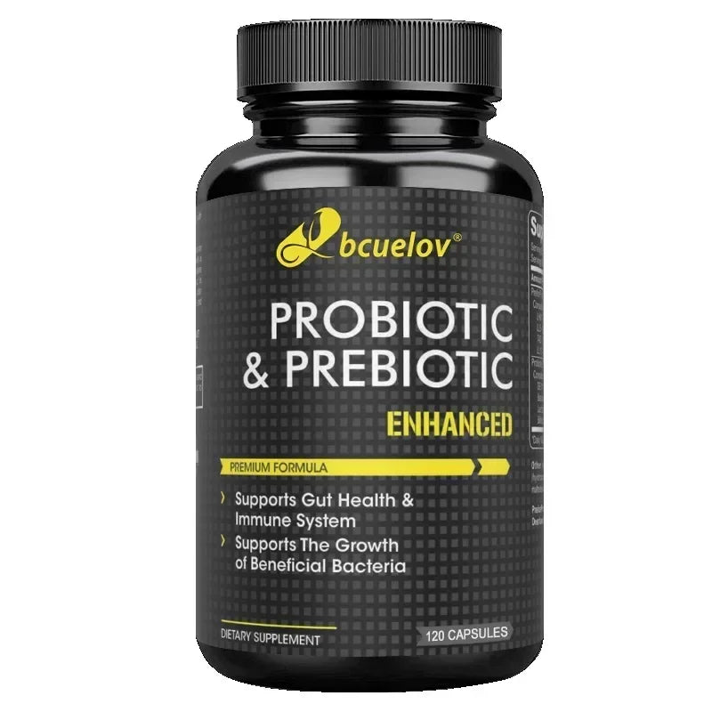 Bcuelov Probiotic & Prebiotic Supplement – Gut & Immune Support Probiotic Supplement Qst 120Count-1 bottle