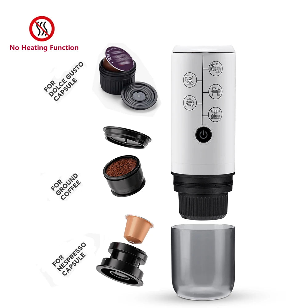 RECAFIMIL 3-in-1 Portable Wireless Espresso Maker 17 Bar Portable Espresso Maker Qst P-N-D-maker-w