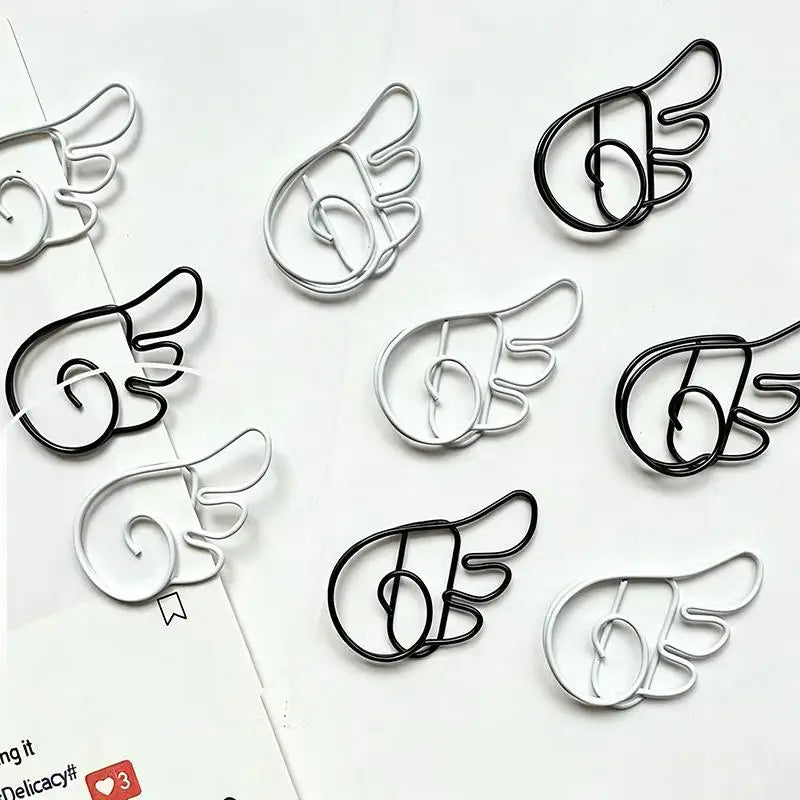 Angel Wing Decorative Metal Paper Clips – School & Office Decorative Paper Clips Qme