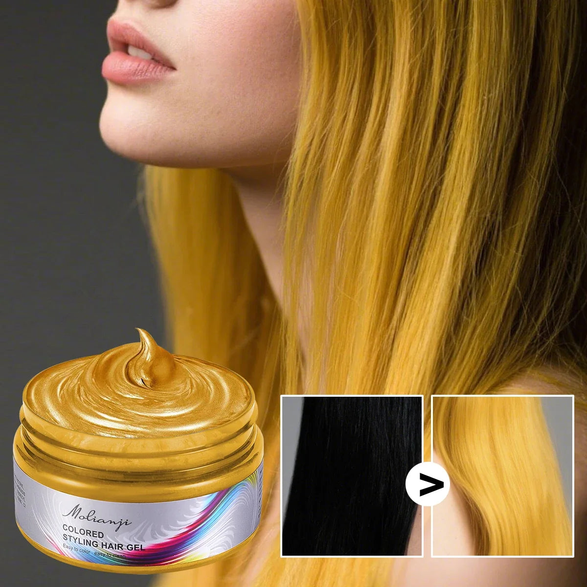 Hair Dye Styling Wax – Long-Lasting, 9 Color Options Hair Dye Wax Qme
