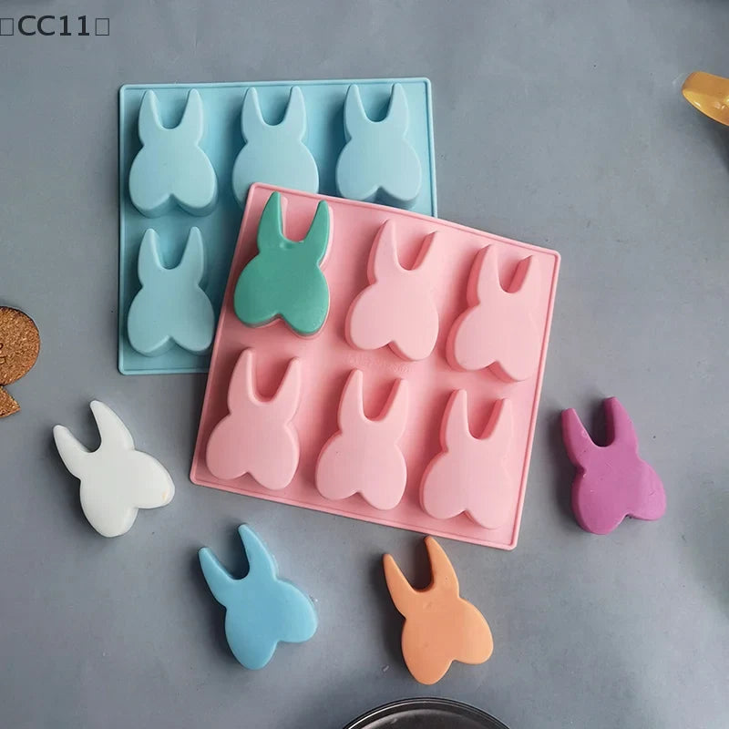 3D Tooth Shape Silicone Mold – 6 Cavity Molar DIY Baking Tray Silicone Baking Mold Qme