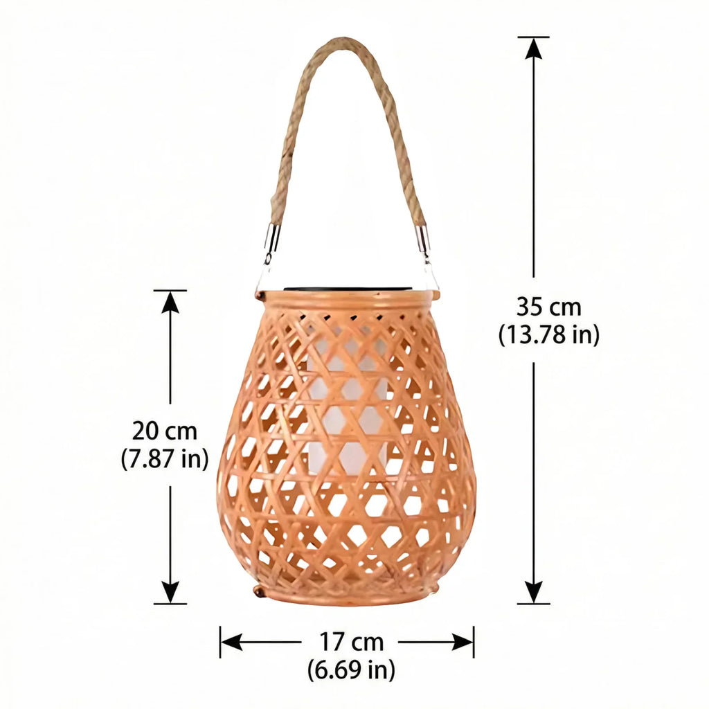 Hand-Woven Rattan Lamp Shade Vintage Chandelier Pendant Cover Rattan Lamp Shade Qme