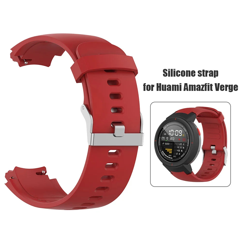 Silicone Sports Watch Band – Adjustable Replacement Strap Replacement Watch Band Qme