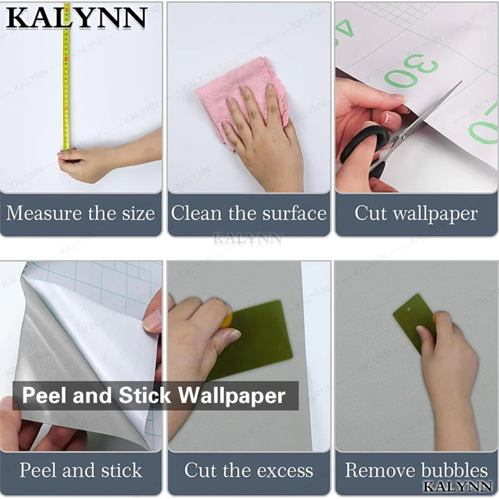 Peel & Stick Vinyl Wallpaper – Self-Adhesive Contact Paper Peel & Stick Wallpaper Qme