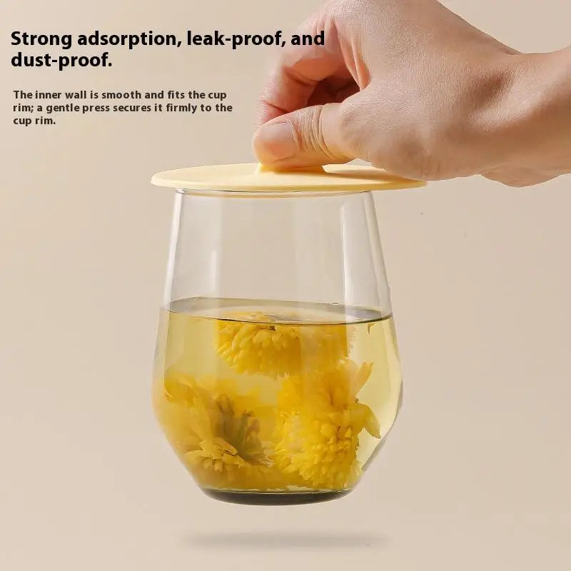 Silicone Cup Lid – Leakproof Heat-Resistant Mug Cover Silicone Mug Lid Qst