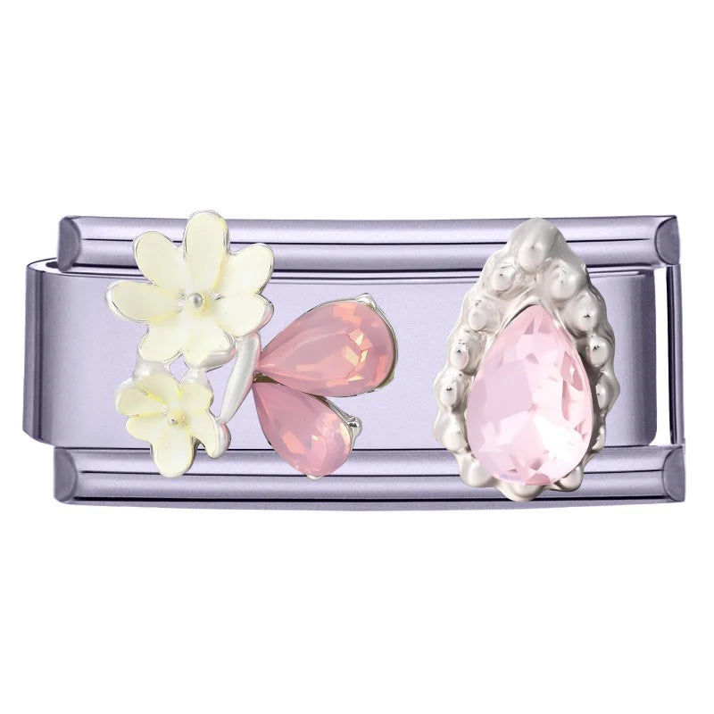 Zircon Starfish Butterfly Hand Chain Bracelet | Stainless Steel Charm Bracelet Qme Style 4