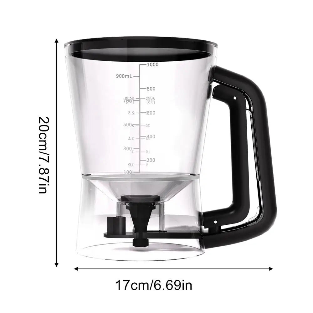 1L Pancake Batter Dispenser Funnel Pourer – Baking Kitchen Tool Batter Dispenser Qme a China Mainland
