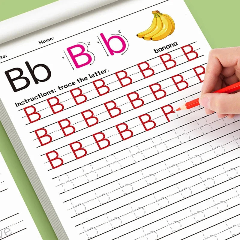 Kids Alphabet Coloring & Handwriting Practice Book – 26 Letters Kids Activity Workbook Qme