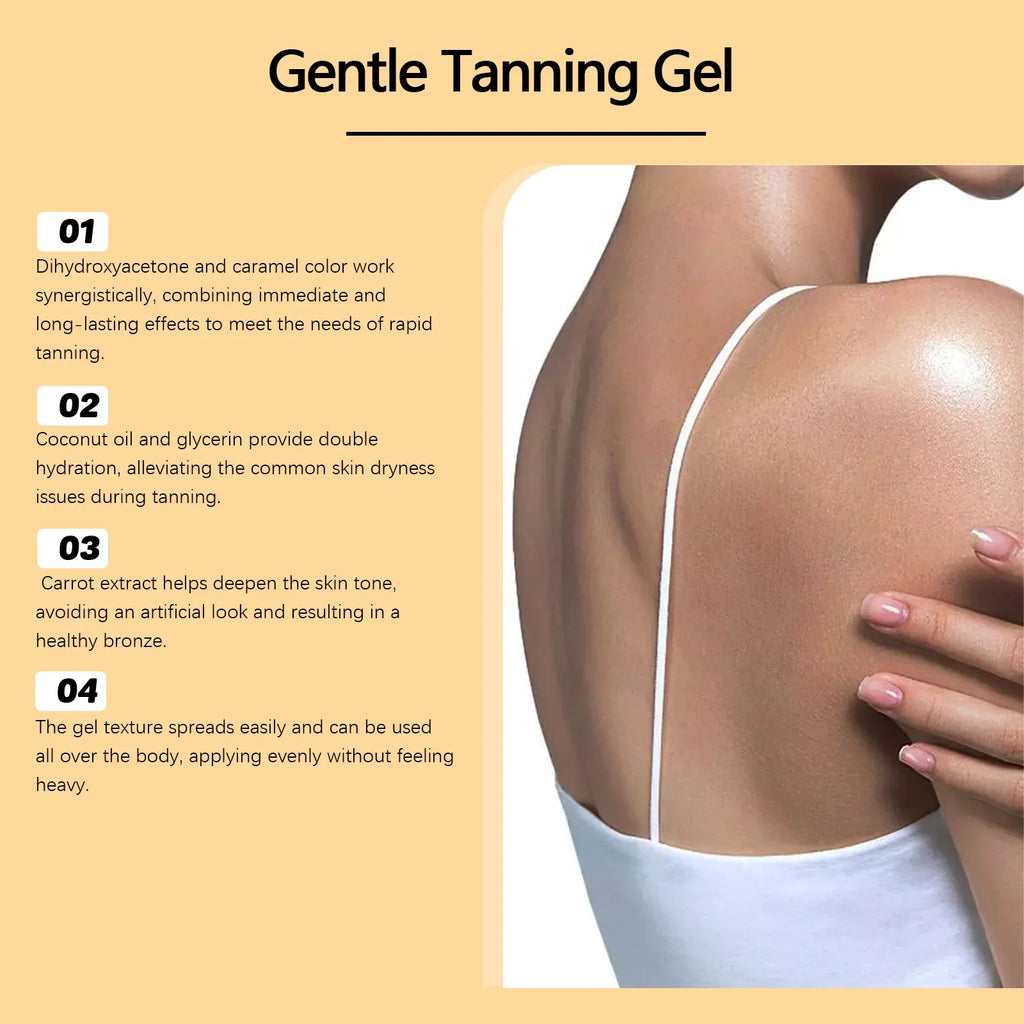 Carroten Gentle Tanning Gel – Streak-Free Sunless Self-Tanner Sunless Self-Tanner Qme