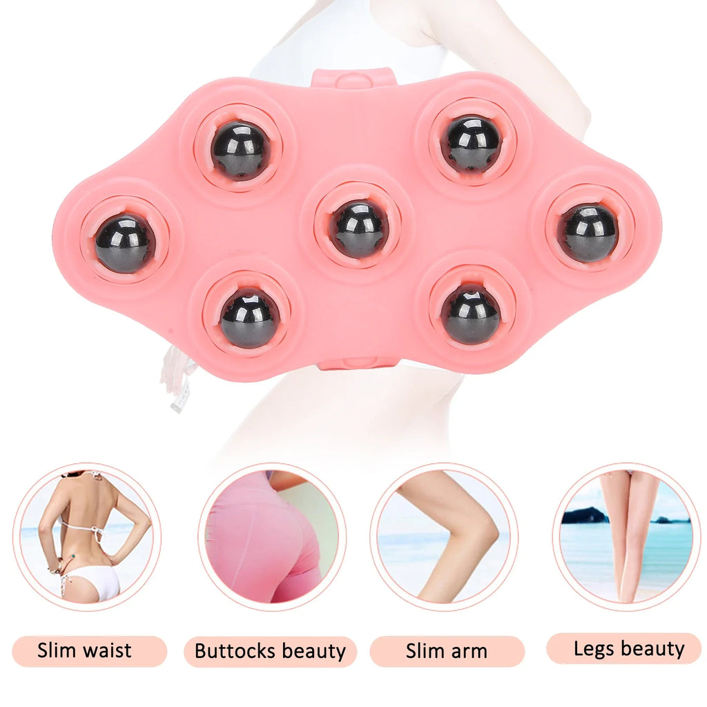 Massage Glove Roller Ball with Magnetic Beads | Body Massager Body Massage Glove Qme