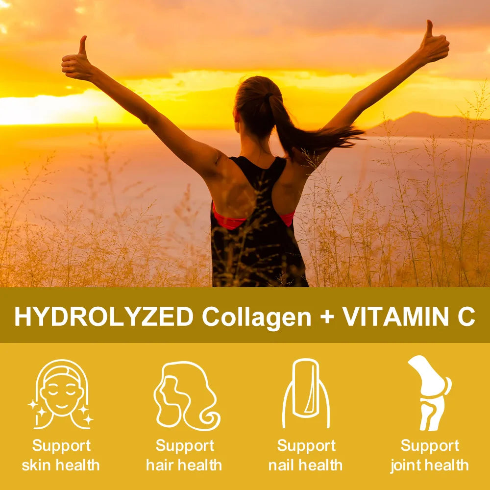 Marine Collagen Capsules – Skin, Hair, Nails & Joints | 120ct Collagen Supplement Qst