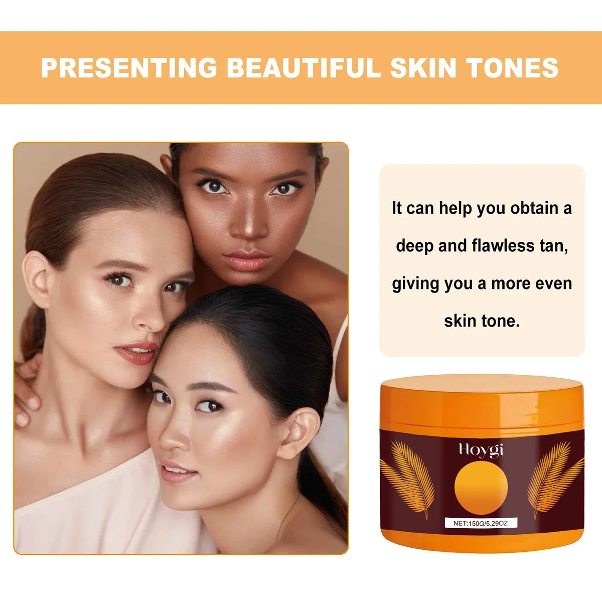 Sunless Tanning Gel – Self Tanner for Face & Body | Natural Bronzer Self Tanning Gel Qme