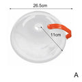 Microwave Splash Cover – Transparent BPA-Free Lid with Handle Microwave Splash Cover Qme Orange