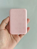 Black Pink Bow TPU Case for Apple MagSafe Power Bank Phone Accessory Case Qme light pink