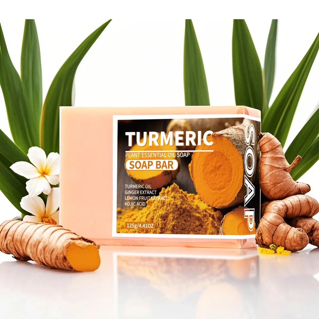 Turmeric & Lemon Essential Oil Handmade Soap – Face & Body Handmade Soap Bar Qme