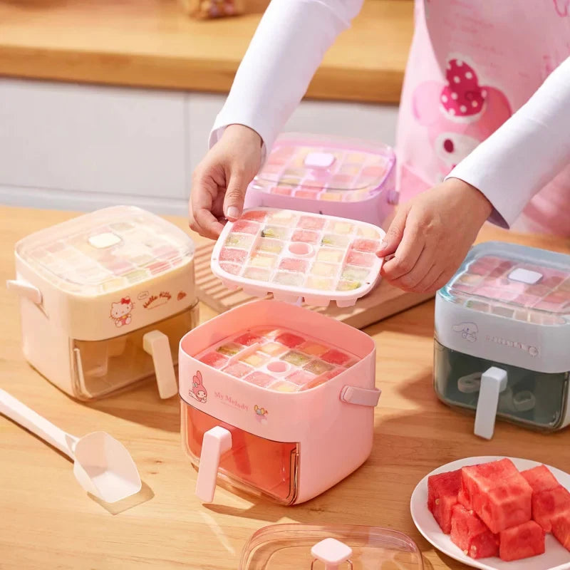 Hello Kitty Kuromi Large-Capacity Ice Cube Molds | 4 Colors Ice Cube Mold Qme