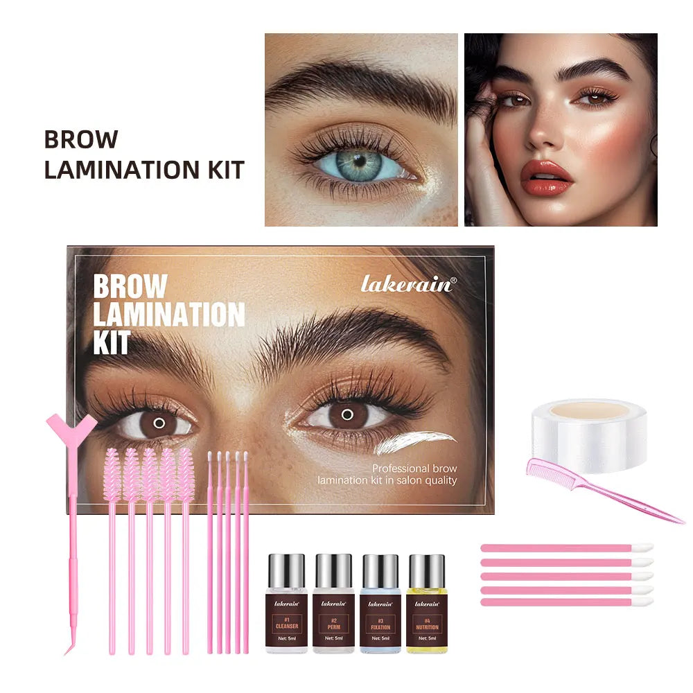 Brow Lamination & Tint Kit – DIY Eyebrow Perming Set Brow Lamination Kit Qst SET 1