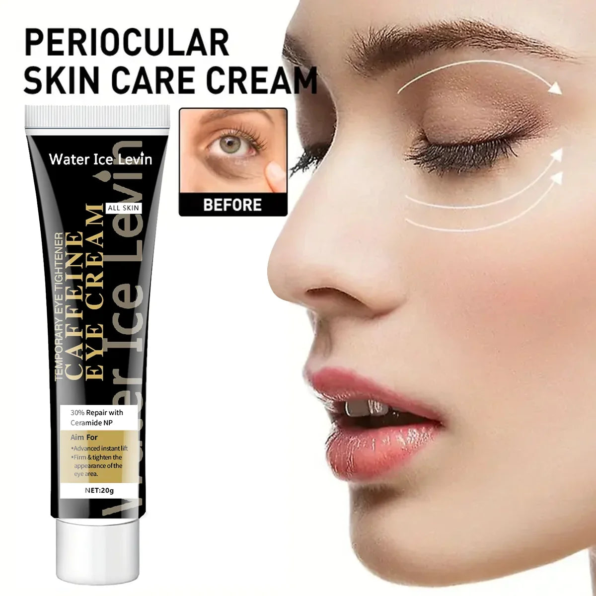 Caffeine Eye Cream – Brighten, Firm & Revitalize Eye Area Eye Cream Qme