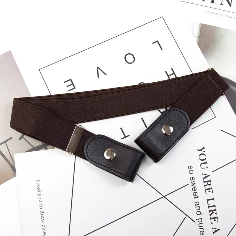 Women's Elastic Invisible Belt – Buckle-Free Stretch Waistband Elastic Invisible Belt Qme A-4 45cm-100cm China Mainland