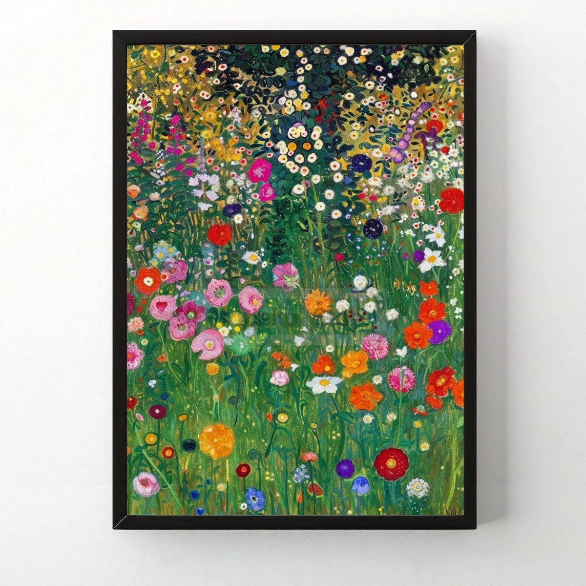 Gustav Klimt Farm Garden Canvas Print – Floral Wall Art Canvas Wall Art Print Qst 1 40x50cm Unframed