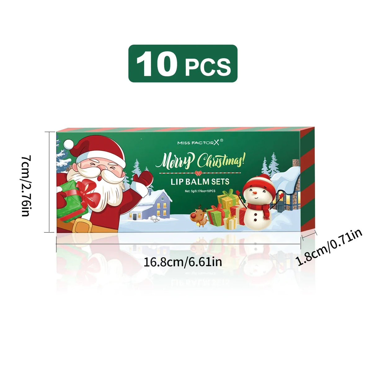 Christmas Lip Balm Gift Box Set – Hydrating & Brightening Lip Balm Gift Set Qme
