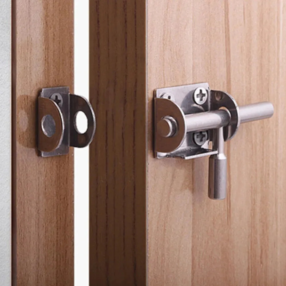 Stainless Steel Sliding Bolt Door Latch Lock with Screws Sliding Bolt Latch Qme