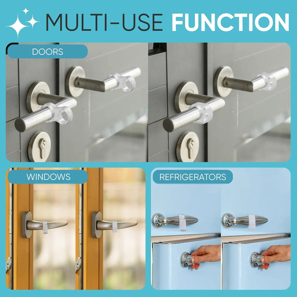 Transparent Silicone Door Handle Wall Bumper Protector 12pk Door Wall Protector Qme
