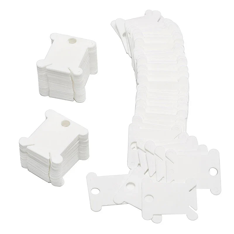 Plastic Floss Bobbins Thread Organizer – Cross Stitch & Embroidery Thread Bobbin Organizer Qme 200pcs