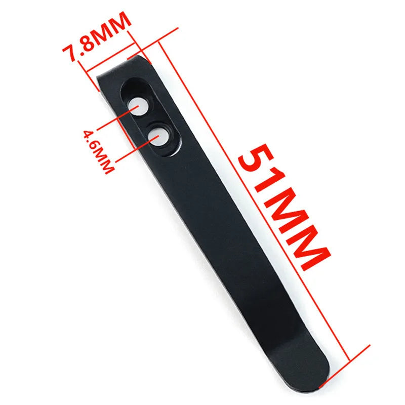 Pocket Knife Back Clip with M2.5 Screws – 15 DIY Styles Knife Clip Accessory Qst K
