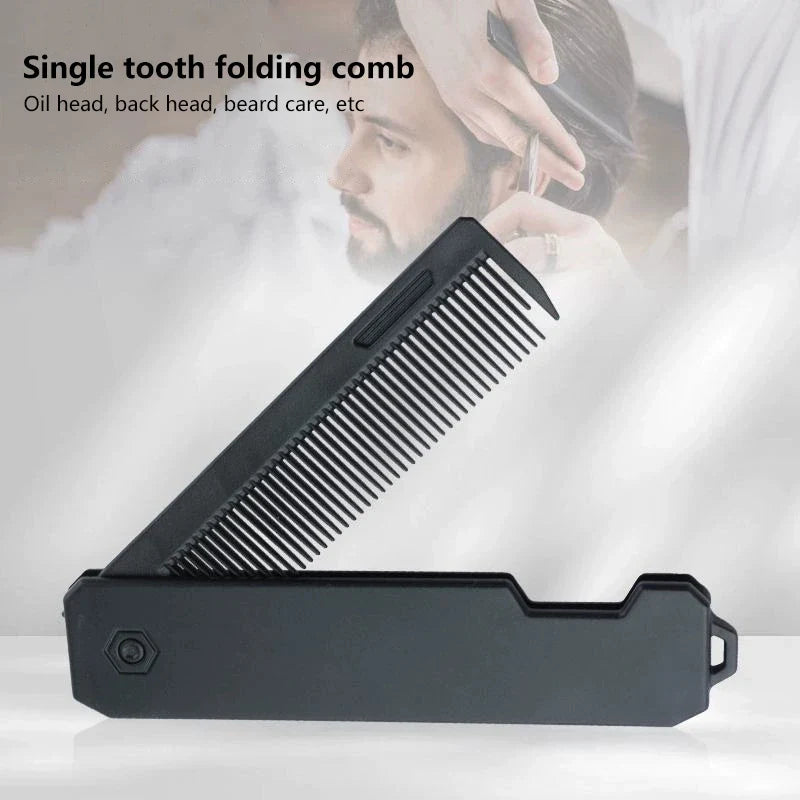 Portable Folding Pocket Comb – Men's Beard & Hair Styling Folding Pocket Comb Qme Default Title