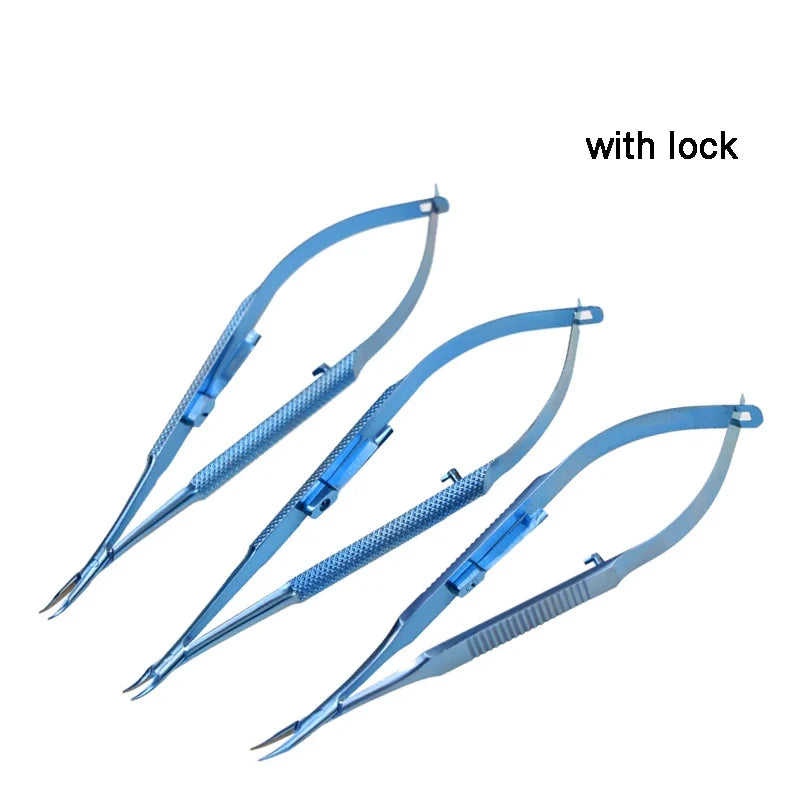 Titanium Alloy Castroviejo Needle Holder with Lock | No Forceps Needle Holder Tool Qme