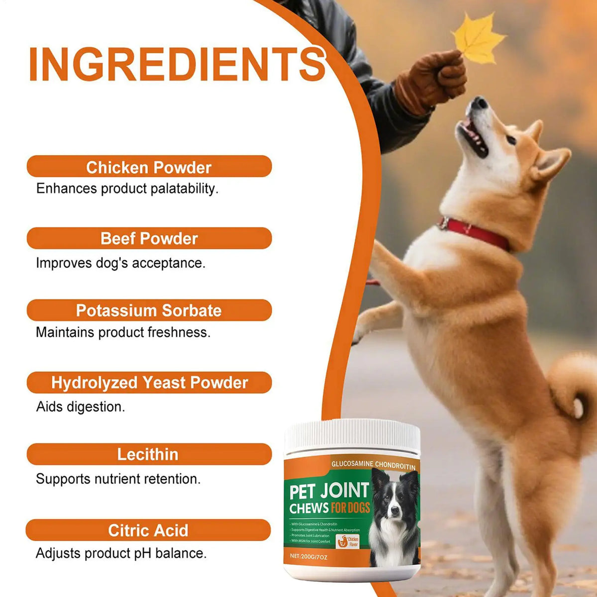Dog Joint Support Chews – 100-Count Hip & Mobility Supplement Dog Joint Supplement Qme