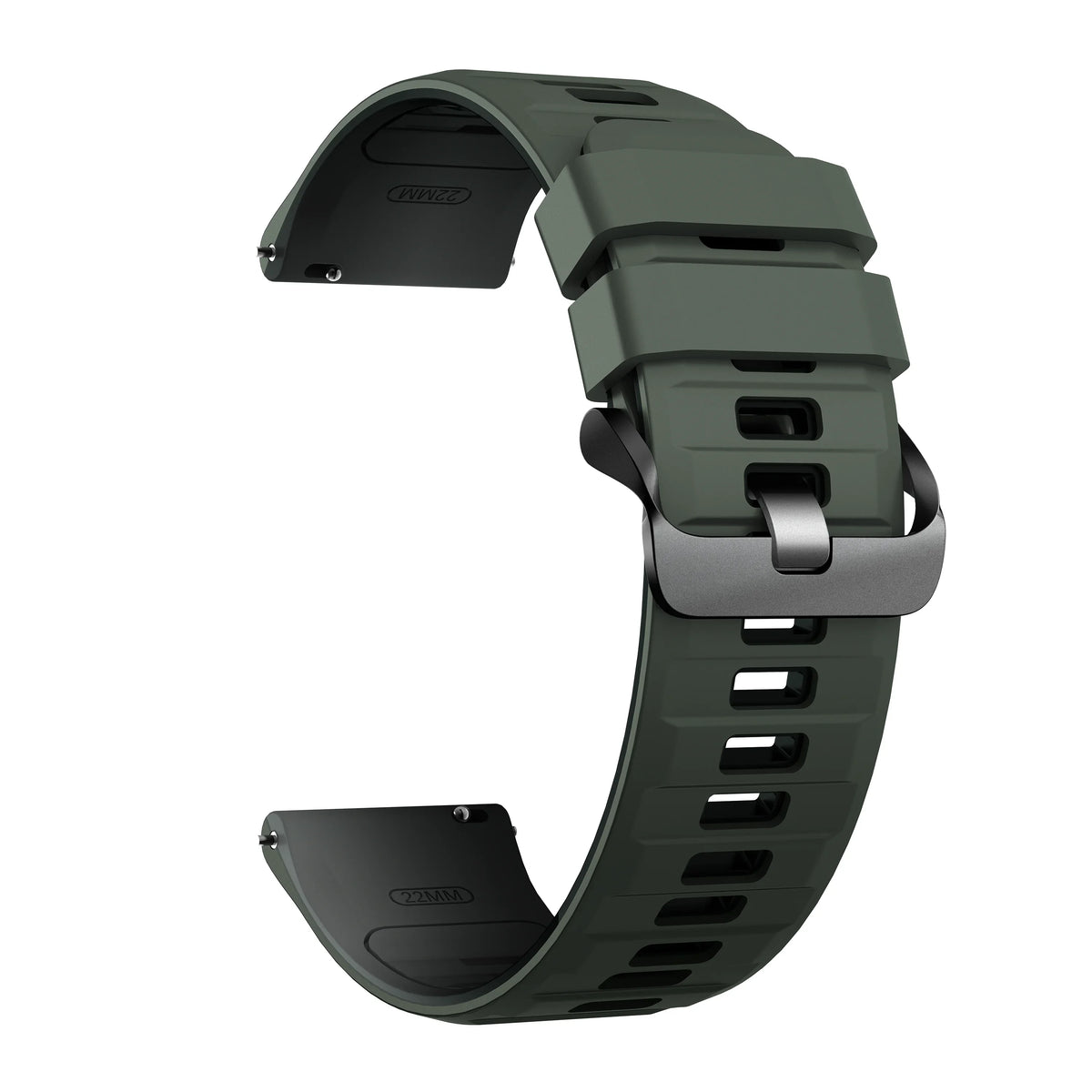 Silicone Sport Strap for OnePlus Watch 3/2/2R – 10 Colors Silicone Watch Strap Qme AGreen Gray 22mm Universal