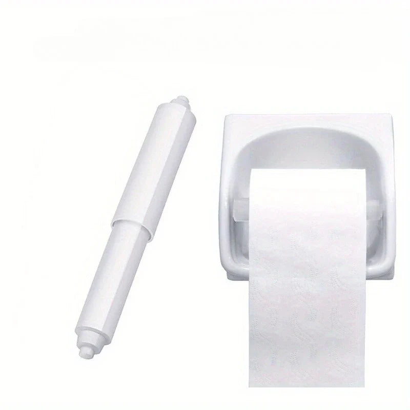 Spring-Loaded Auto Toilet Paper Holder – Tool-Free Install Toilet Paper Holder Qme